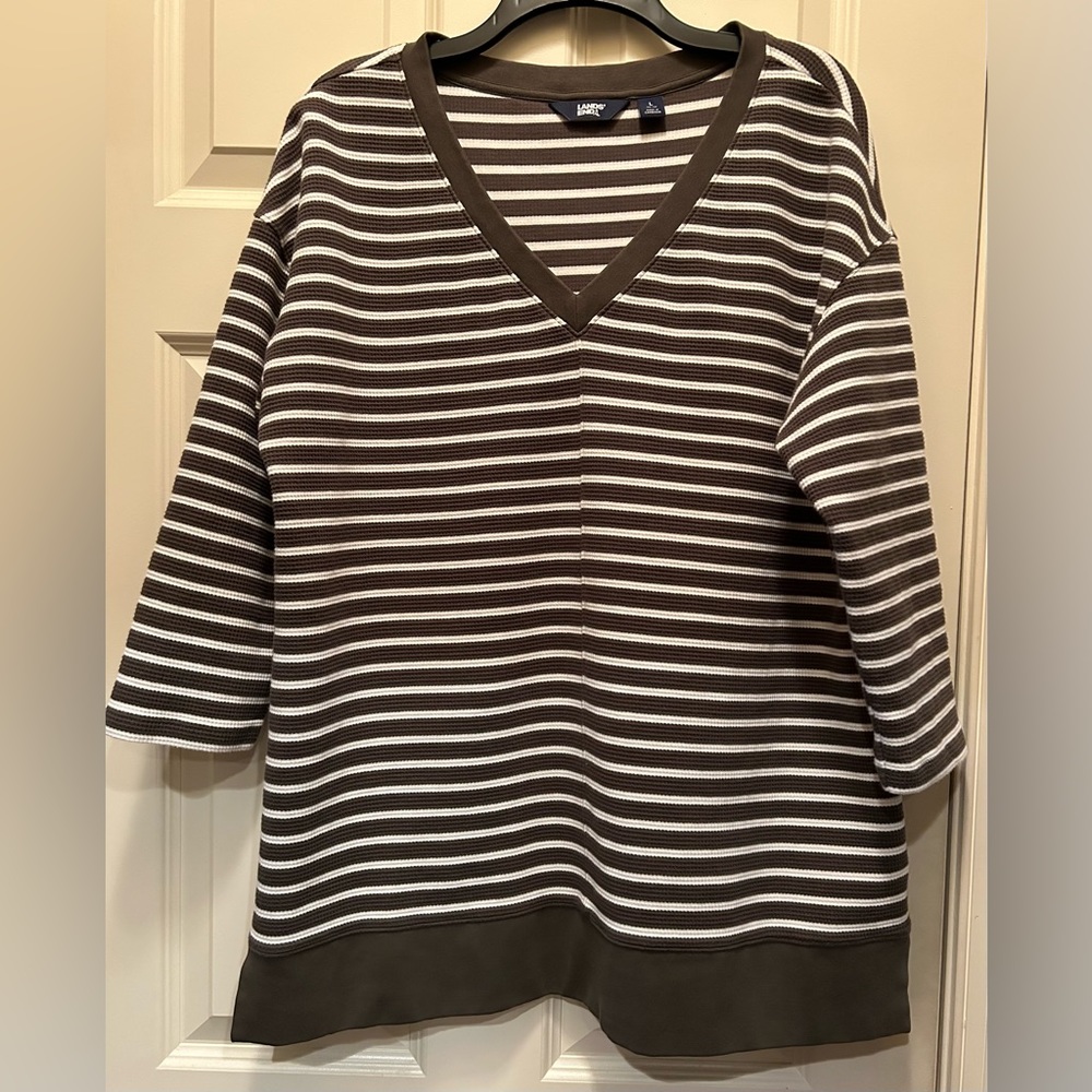 Lands’ End Women’s Ribbed Sweater Size Large (14-16)